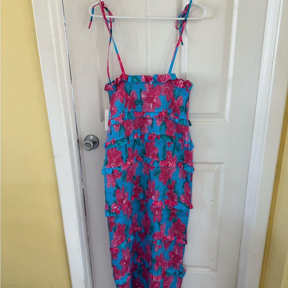 NWT Show Me Your MuMu Stella Smocked Dress - XL - Picture 5 of 9